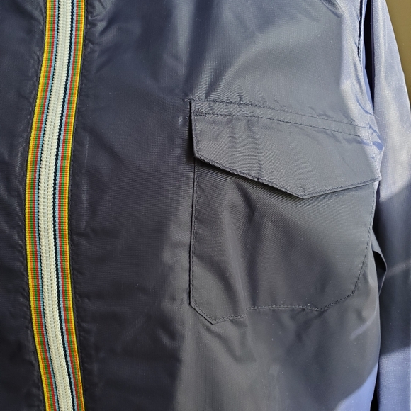 OLD NAVY WINDBREAKER JACKET NAVY W/ RAINBOW ZIPPER - Picture 5 of 5